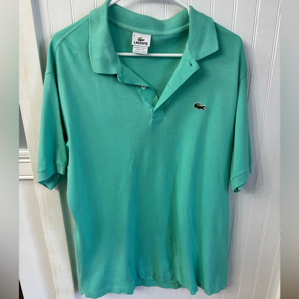 Lacoste Men's Teal Polo Shirt